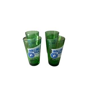 4 ROLLING ROCK Extra Pale premium beer Latrobe brewing Company PA33 Green 16 oz